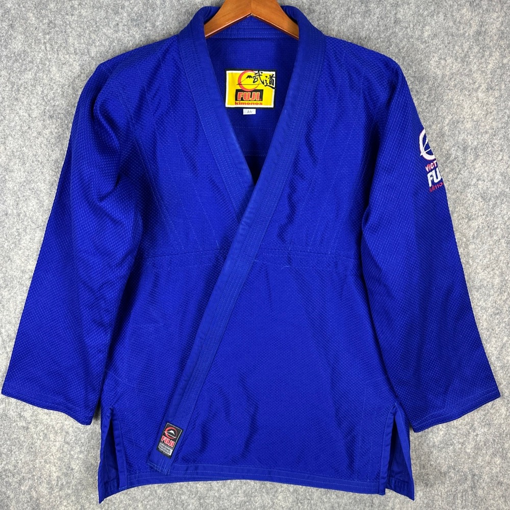 Fuji Judo Gi Jacket Mens A4 Blue Victory Kimono Martial Arts Single Weave Top